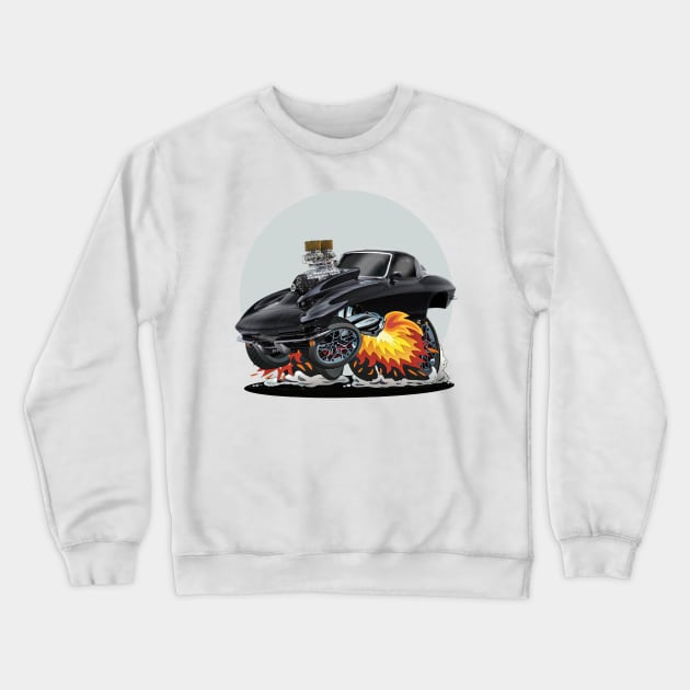 1963 Vette Split Window Coupe Crewneck Sweatshirt by Wilcox PhotoArt